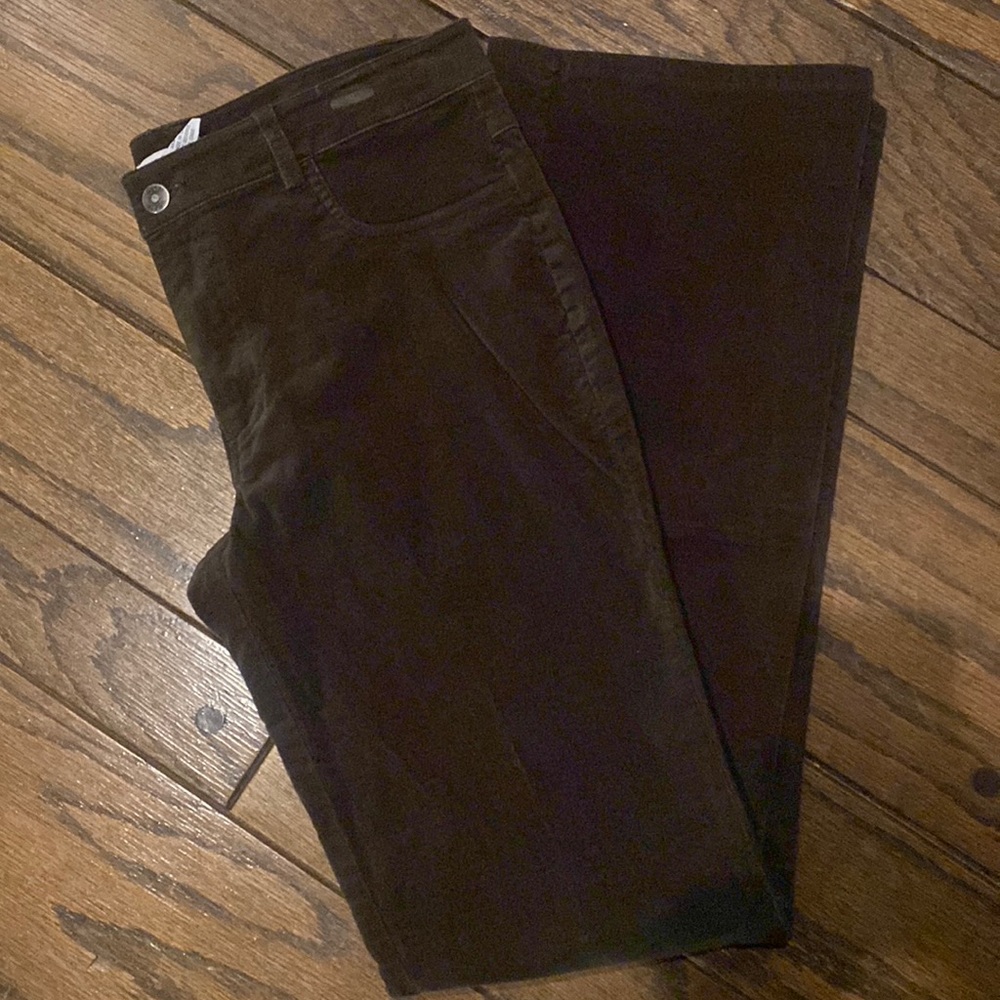 Cabi dark brown ultrasuade trousers size 6
